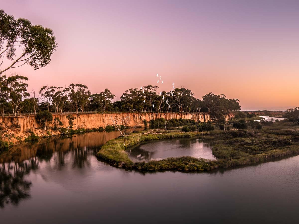 K Road Cliffs and Werribee River