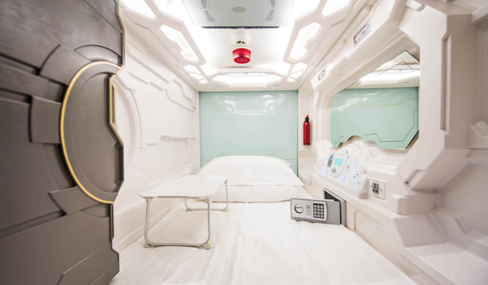 Single pod The Capsule Hotel Sydney