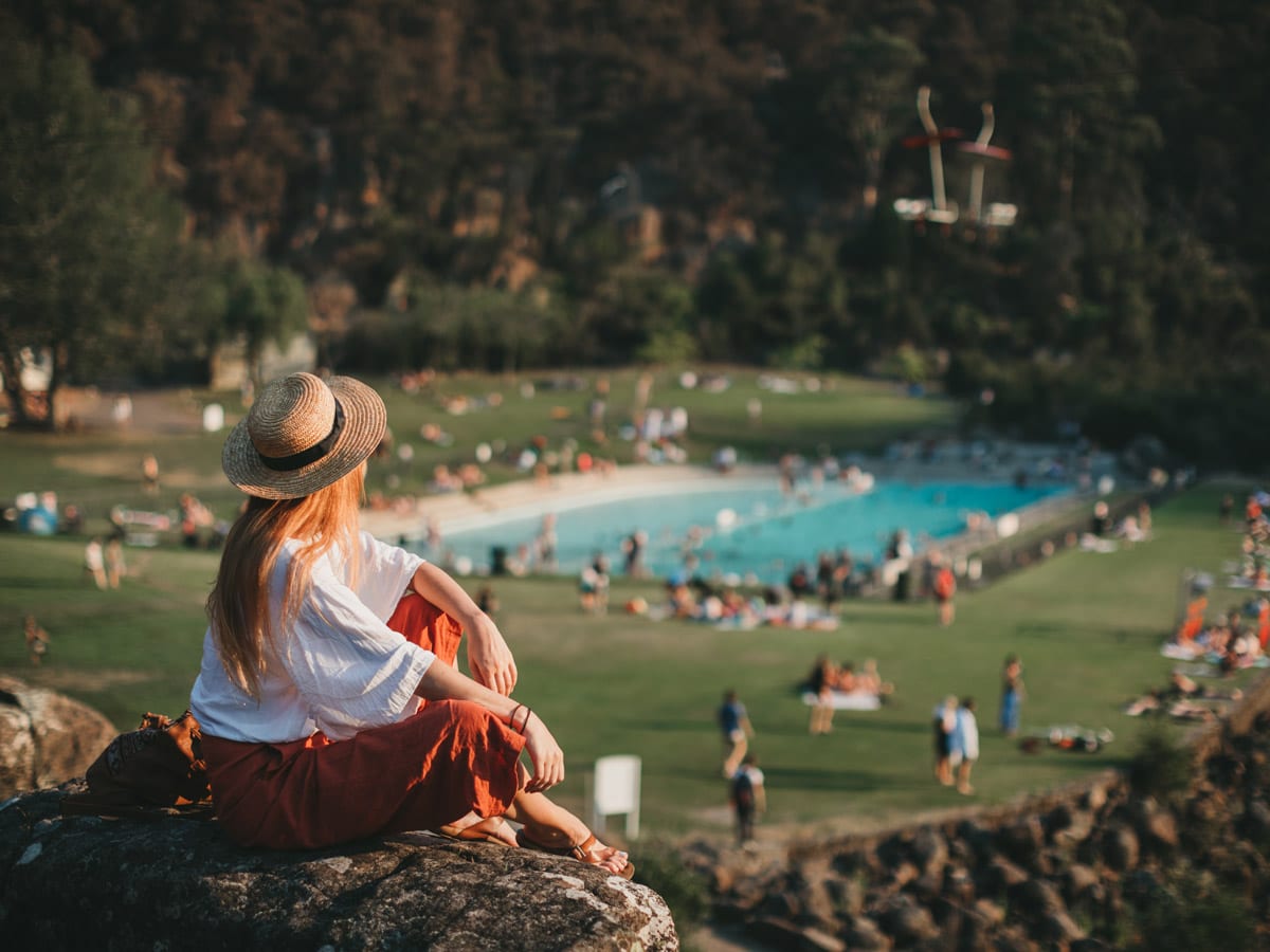 View of cataract gorge pool Launceston