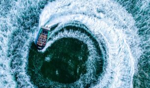 an aerial view of Arro Jet on the Gold Coast, Qld