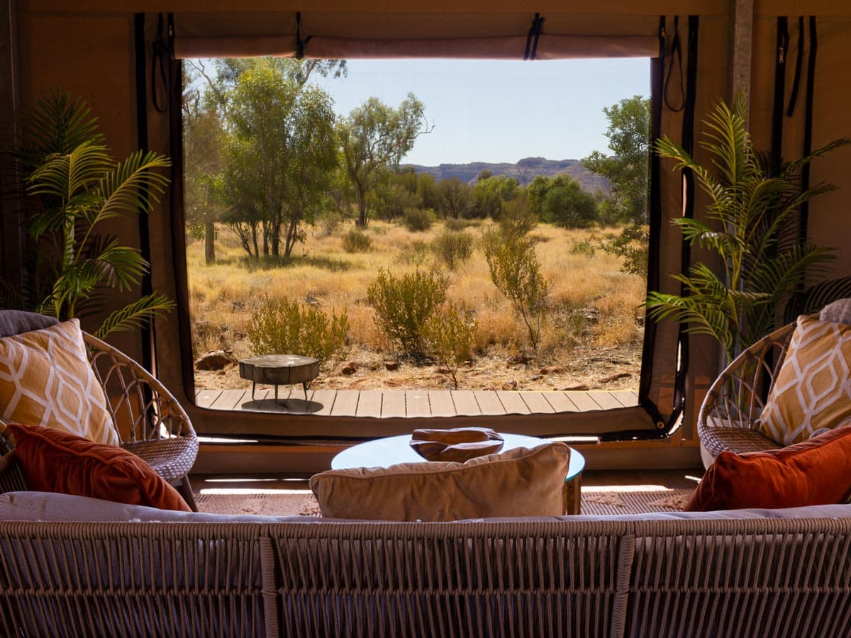 Kings Canyon Superior Glamping Tent View