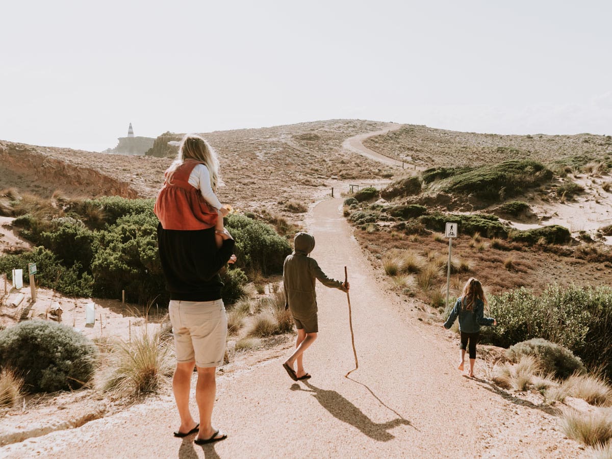 Family in Robe at Obelisk Lighthouse