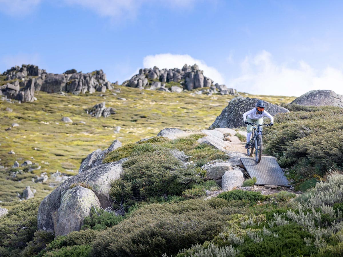 Cyclists takes onThredbo MTB