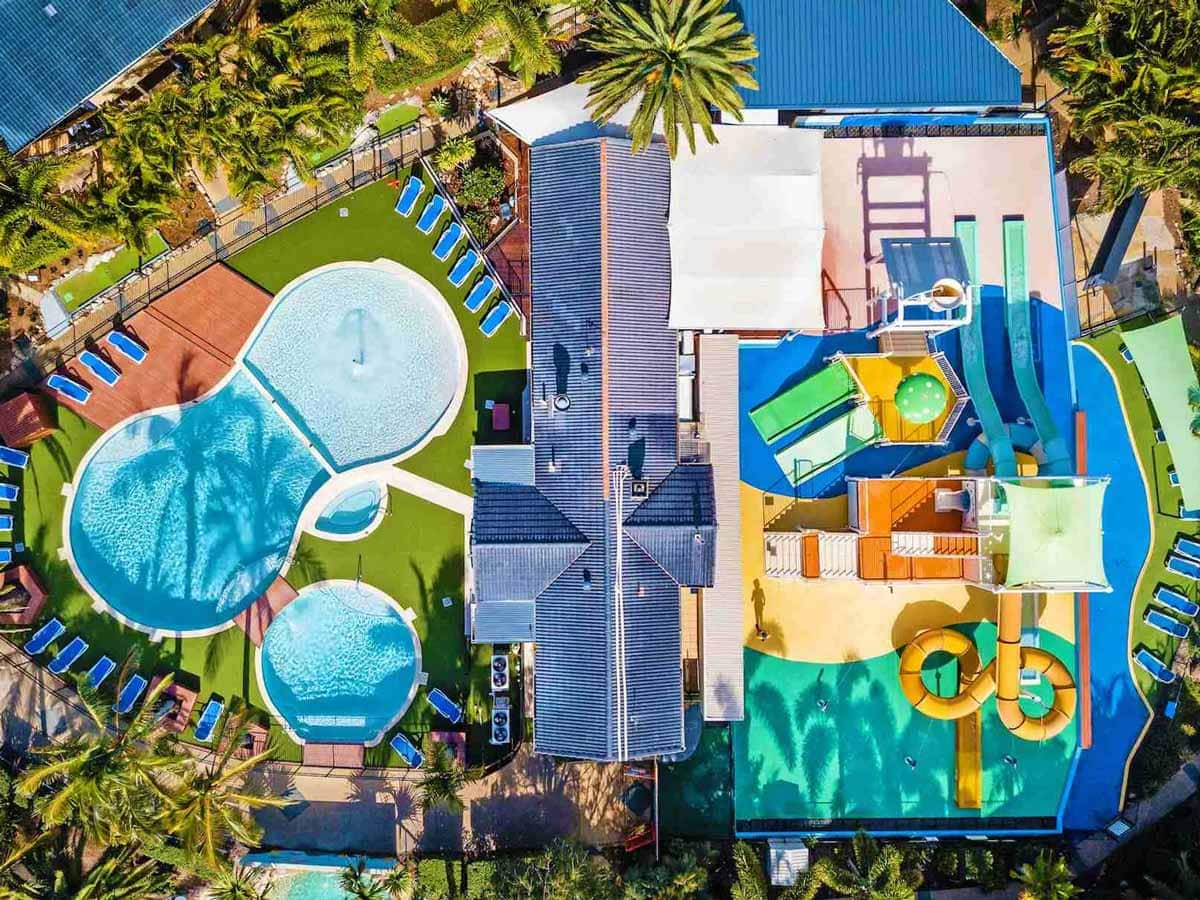 an aerial shot of Turtle Beach Resort