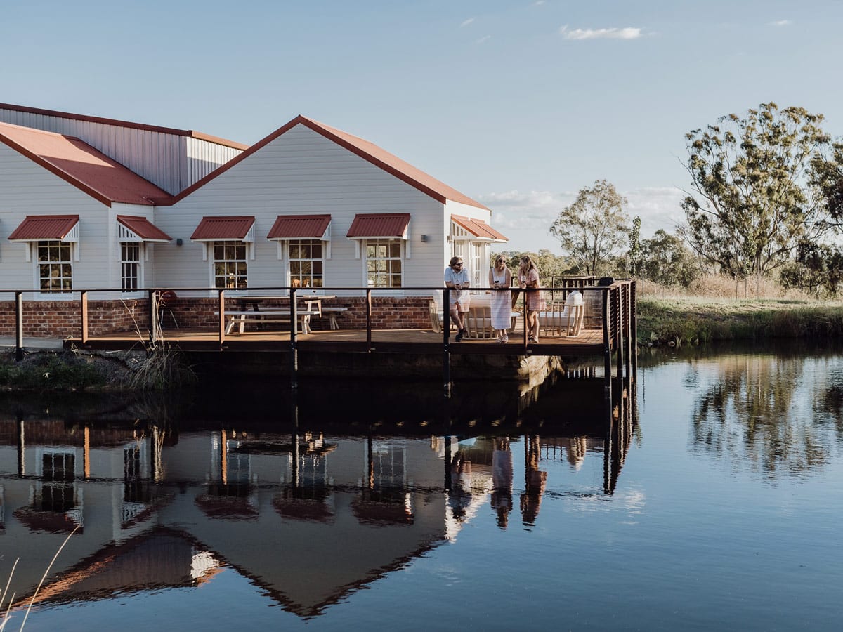 Women on the deck at Winburndale Wines in Bathurst